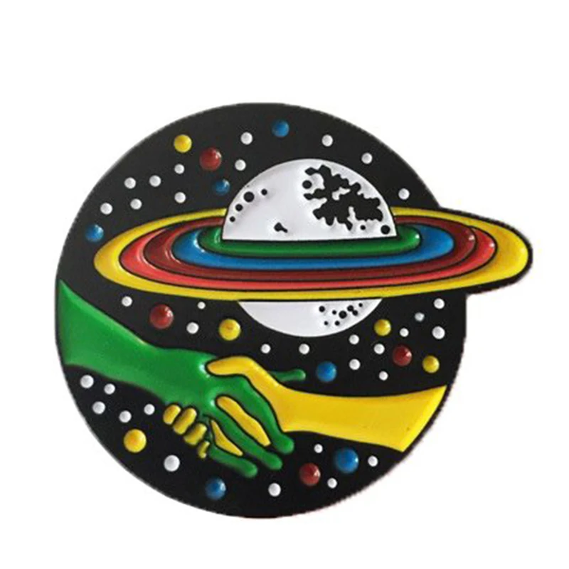 

space universe alien Enamel pin badge