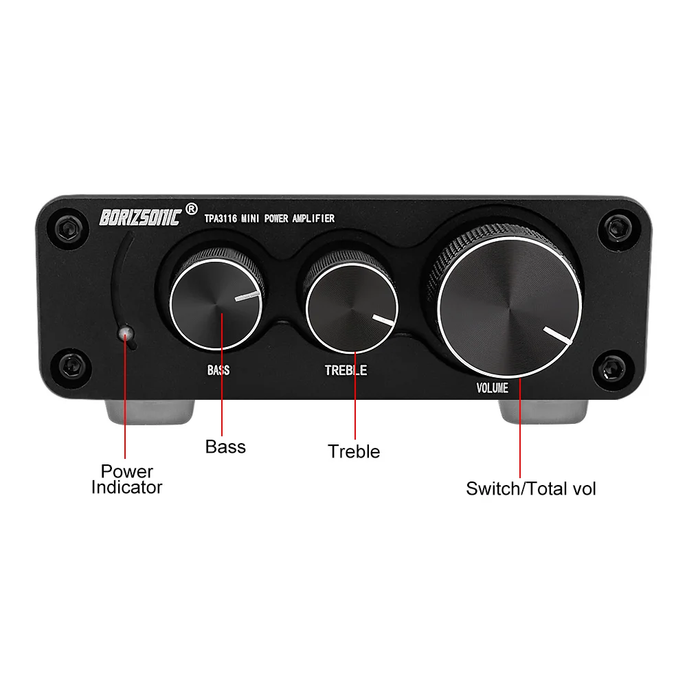 Усилитель мощности BRZHIFI Mini TPA3116 Bluetooth 5 0 50 Вт * 2 А|Усилители мощности| |