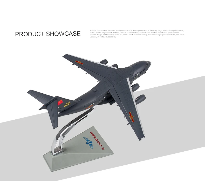 Абсолютно 1/144 масштаб Terebo модель самолета игрушки Китай Xian Y-20 большой Военный транспортный самолет литья под давлением металлическая модель истребителя, игрушки