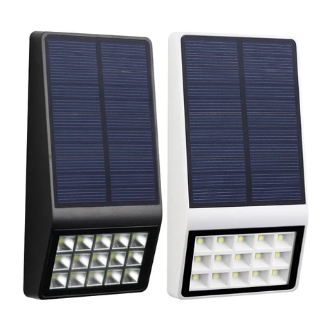 Solar à Prova Sensor de Energia Parede de Luz ao ar Solar da Lâmpada Decoração do Natal Cerca de 15 Jardim Água Radar Solar Levou Livre Luz d’