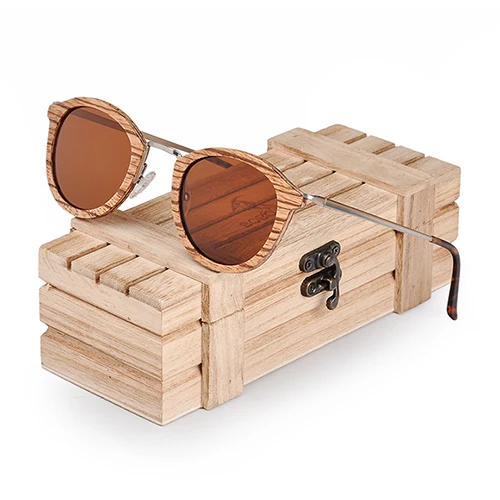 BOBO солнечные очки «Птица» женские поляризованные деревянные солнцезащитные очки в деревянной подарочной коробке W-AG028 Прямая поставка - Цвет линз: AG028Brown