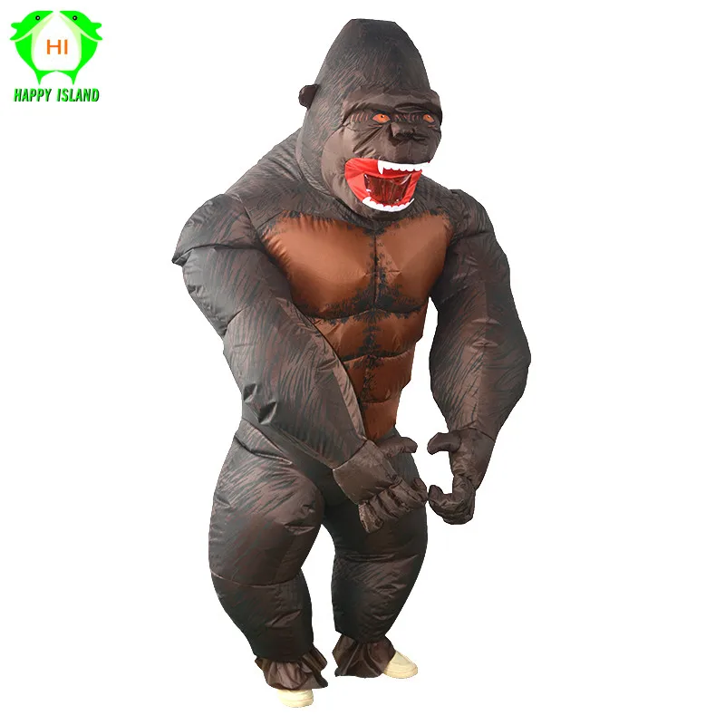 Inflatable orangutan Costume King Kong Cosplay costume Mascot Animal Monkey For Halloween Purim Carnival Fancy Dress Adult Kid Inflatable orangutan Costume King Kong Cosplay costume Mascot Animal Monkey For Halloween Purim Carnival Fancy Dress Adult Kid