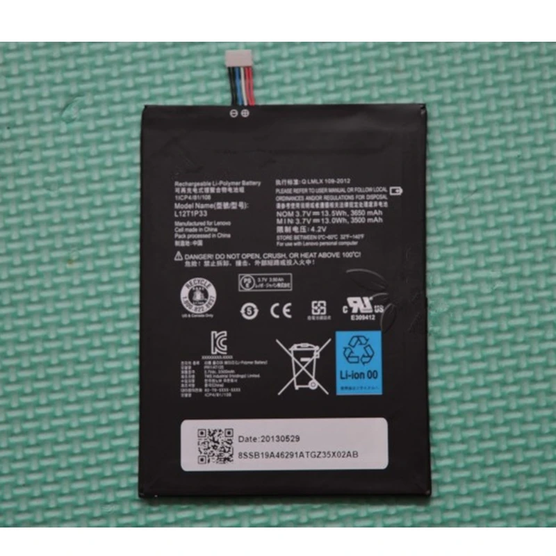 

Rush Sale Limited Stock Retail 3650mAh L12T1P33 New Replacement Battery For Lenovo Lepad A3000-H A5000 High Quality