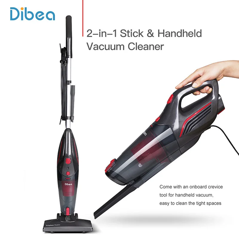 

Dibea SC4588 Cord Vacuum Cleaner Handheld Stick Vacuum Cleaner Dust Collector Household Sweeping Machine Aspirator Crevice Tool