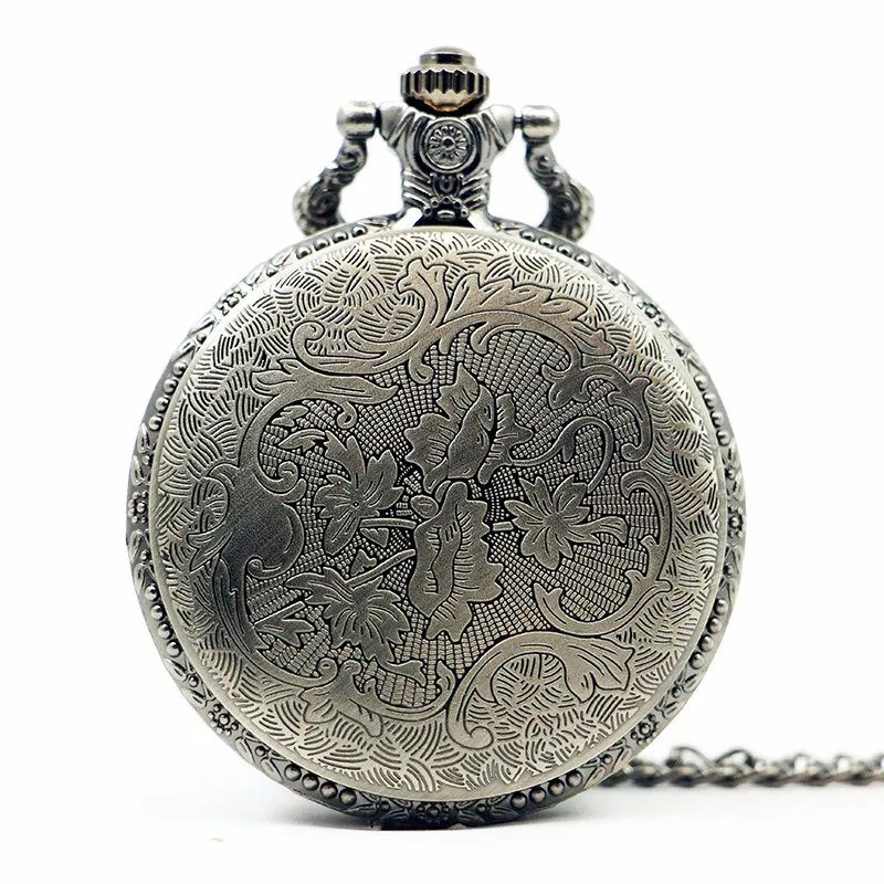 Ретро бронзовые стимпанк карманные часы Игра престолов дом страк скоро зима дизайн для мужчин женщин часы ожерелье кулон подарок
