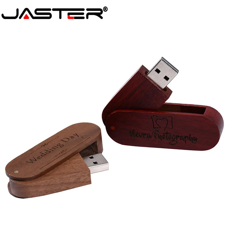 JASTER Продвижение Творческий Деревянный Поворот usb флэш-накопитель 4 ГБ/8 ГБ/16 ГБ/32 ГБ/64 ГБ USB 2,0 Внешний накопитель(более 10 шт бесплатный логотип