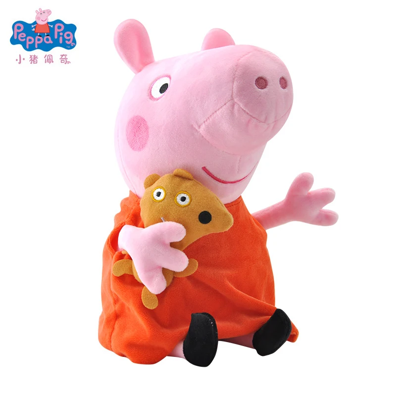 19-30 см оригинальными Peppa бабушка дедушка свинья плюшевая кавайная игрушка плюшевая зверушка-постельные принадлежности для сна подушка на день рождения для детей; подарок