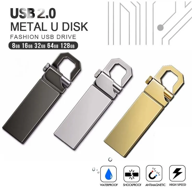 Новые металлические cle Usb флэш-накопитель 128 GB накопитель 64 GB 16 GB 8 ГБ флэш-диск 32 GB флешки memory stick memoria Пенна usb Flas Bellek