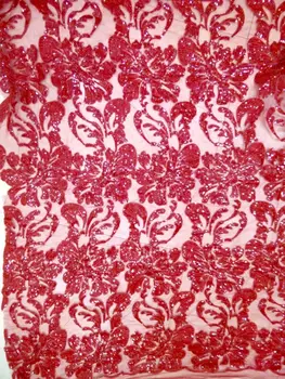 

super quality embroidered lace fabric African lace fabric Nigerian tulle lace fabric L-92816 with sequins