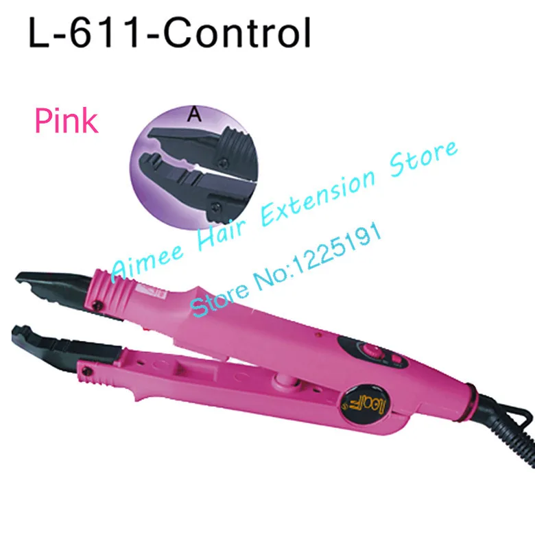 LOOF 611 Control Brand New Fusion Hair Extension Iron Keratin Bonding Tool Adjustable Temperature Fusion Heat Connector