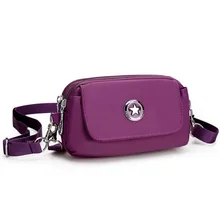 2016 Diseño Mini Bolsos Crossbody Bolsas para Mujeres Mensajero de Las Mujeres Bolso de Nylon Impermeable Bolsa de Embrague del sobre del Bolso de la Honda