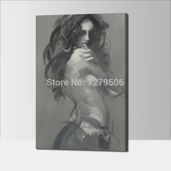 

artwork picture new 100% Hand Made nude Girl And sexy girl Oil Painting On Canvas Villa Hotel Room Corridor Murals Wall Decor