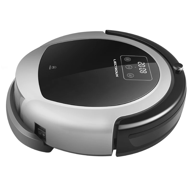 LIECTROUX Robotic Vacuum Cleaner B6009 2D Map & Gyroscope Navigation,with Memory,suction 3000 pa,Virtual Blocker,UV Lamp,Wet Mop