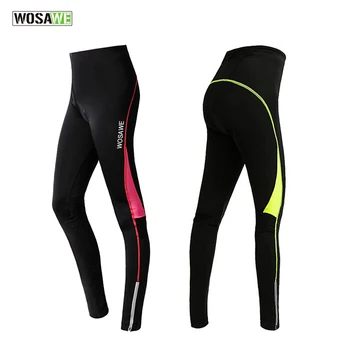 

WOSAWE Cycling Pants Bicycle Tights Sportswear Women Bike Riding Cycling Clothing Padded Tight Pants Trousers