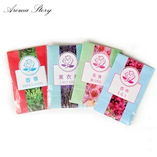 Аромат история 100 шт/партия ароматерапия натуральный ароматизатор ладан гардероб Саше свежий воздух ароматизатор