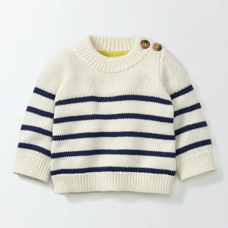 Little maven/Одежда для маленьких мальчиков и девочек; Новинка года; пуловер в полоску для мальчиков и девочек; свитер унисекс; сезон осень-зима; M002 M006