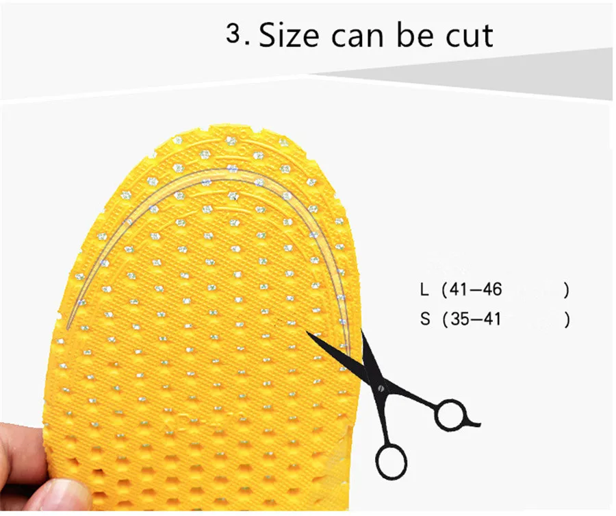 Мужская и Женская легкая спортивная Стелька из сетчатого материала EVA, дышащая дезодорирующая стелька, удобные мягкие стельки