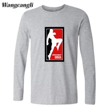 wangcangli MMA UFC heavy metal mens fashion 2017 t-shirt cotton t shirt men summer Long Sleeve Tees Tops