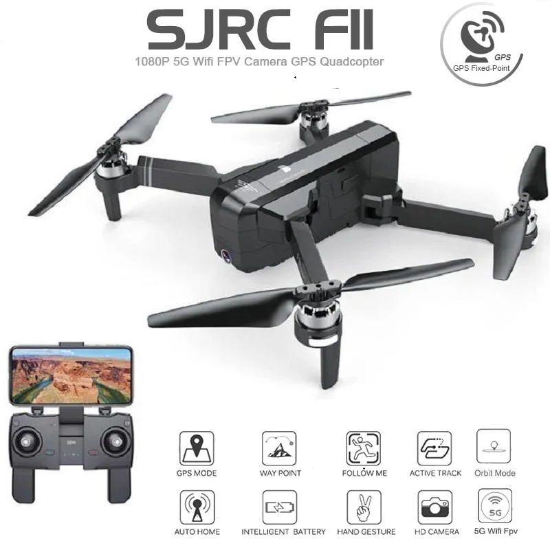 SJRC F11 gps дрона с дистанционным управлением WI FI FPV 1080 P Gimbal Камера дроны