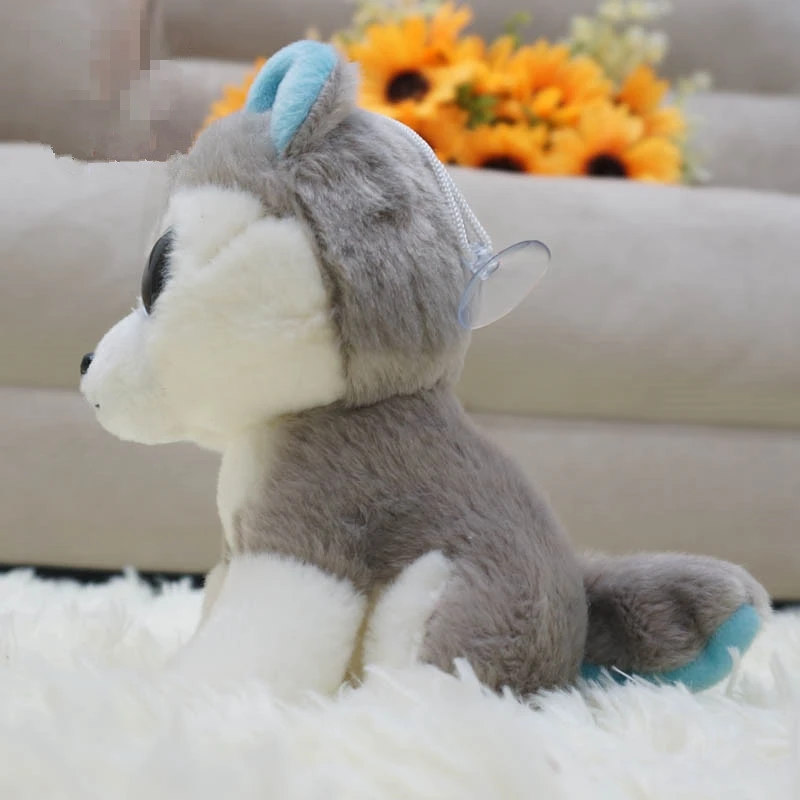 2018 lovely soft mini animal husky doll stuffed big eyes cartoon dog toy baby gift 16cm DY50155 (3)