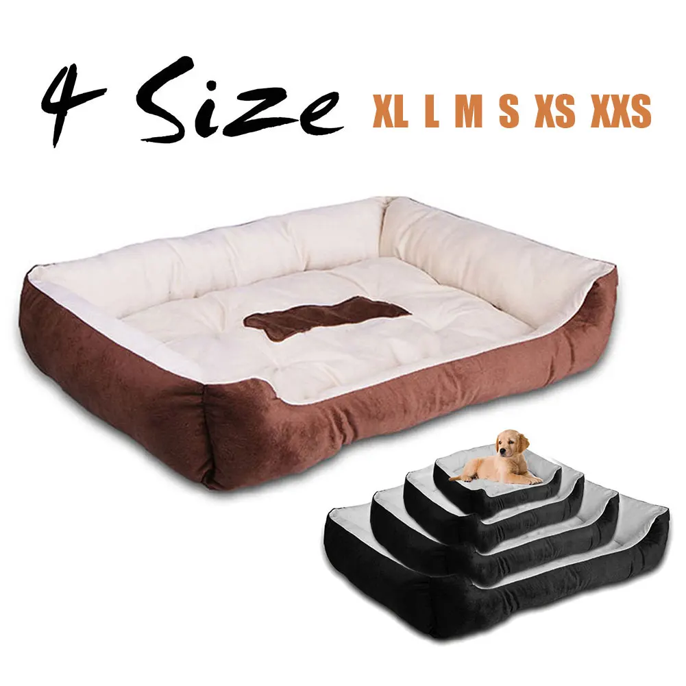 New Large Dog Bed Mat Kennel Soft Pet Dog Puppy Warm Bed House Plush