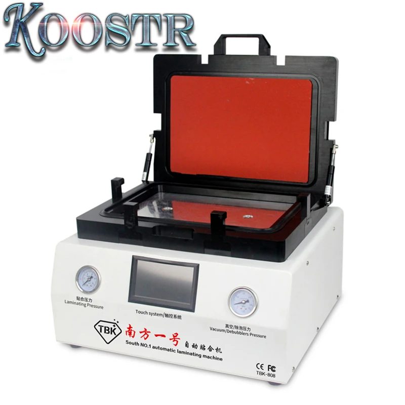 

12 inch Curved Screen Vacuum Laminating and Bubble Removing Machine Laminator and Debubbler TBK-808 For LCD Screen Repairing