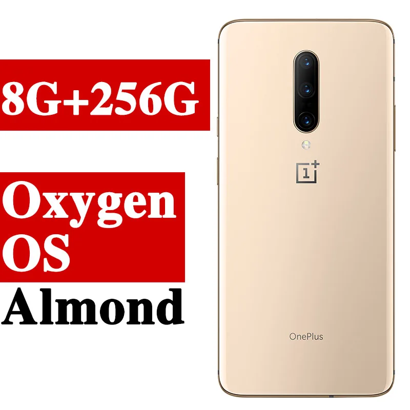 Мобильный телефон Oneplus 7 Pro с глобальной прошивкой, 6,67 дюймов, 4000 мАч, Android 9, Snapdragon 855, 6G/8G/12G ram, 128G/256G rom, смартфон - Цвет: 8G 256G almond