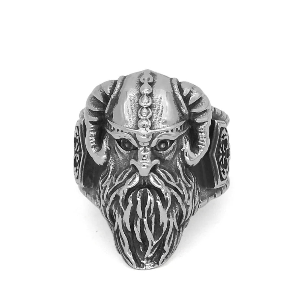 Скандинавский Викинг амулет odin Thor Hammer Mjolnir кольцо из нержавеющей стали с