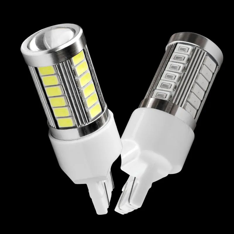 

2pcs T20 7443 W21/5W 33 SMD 5630 5730 LED Auto Brake Lights 21/5w Car DRL Driving Lamp Stop Bulb Turn Signals Red White Amber 2X