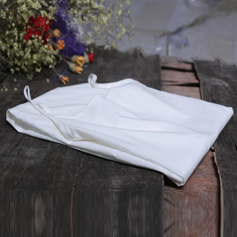 Women's Long Tank Bottom Shirt Cotton Vest Dress Intimates Camisole Slip Dress Braces Skirt With shoulder Straps Suspender Skirt