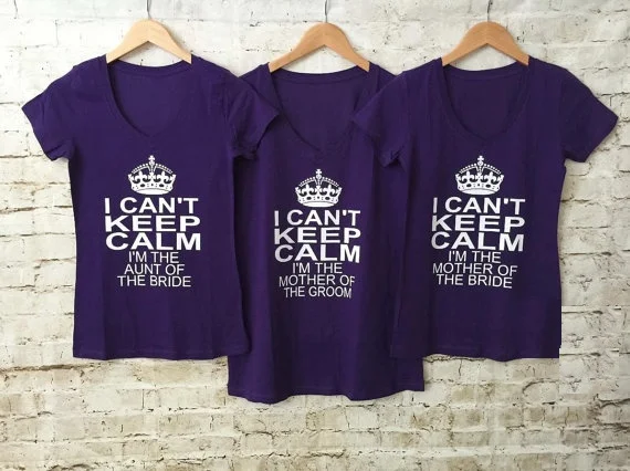 Customize Keep Calm Wedding Bride V Neck Bridesmaid T Shirts Customize Keep Calm Wedding Bride V Neck Bridesmaid T Shirts Bachelorette Bridal Party Tanks Tops Vests Gifts Favors