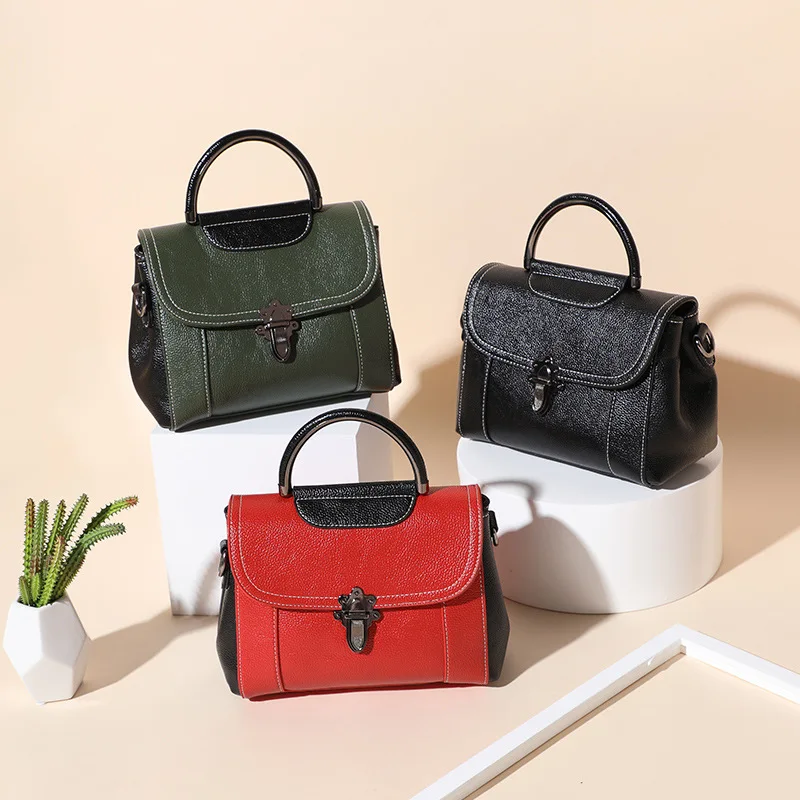 

Leather handbags Europe and the United States 2018 new shoulder bag Women's diagonal fashion ladies bag handbag