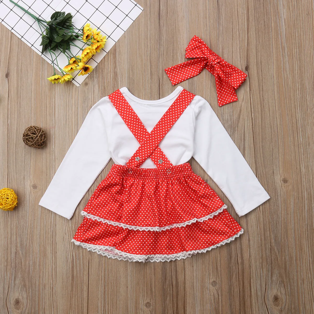 Emmababy 2018 Дети для маленьких девочек Рождественская одежда топы с длинными