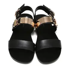 Новинка; летние мужские сандалии из натуральной кожи; сандалии-гладиаторы с пряжкой и узкими ремешками; повседневная обувь для влюбленных; мокасины на плоской подошве