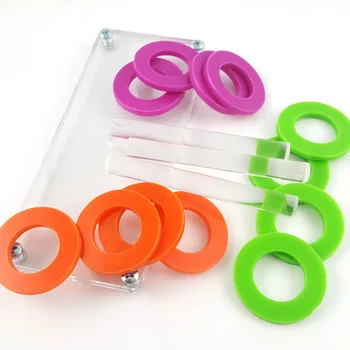 

Parrot Educational Toy Color Separation Ring Training Interactive Intelligence Development Toy Pet Bird Toys Batch