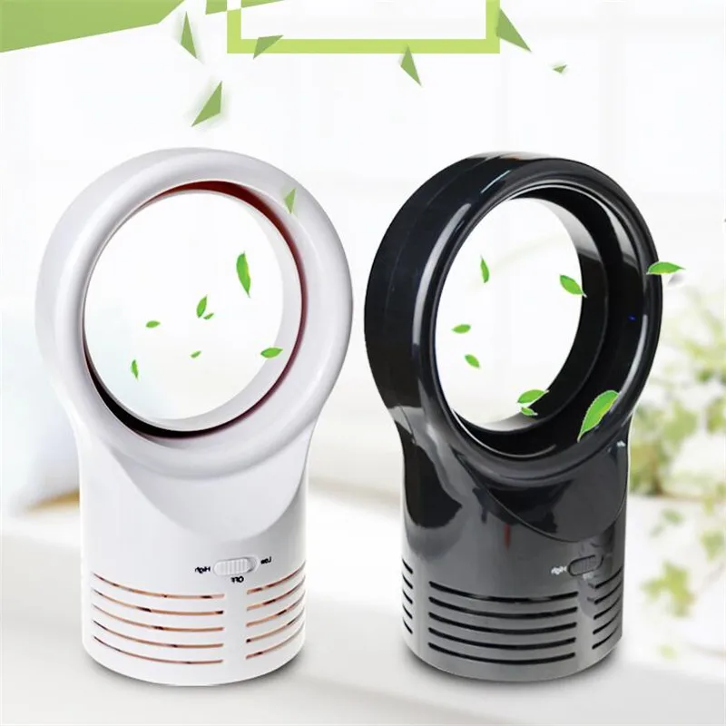 Портативная швейная машинка Bladeless Fan Cute No Fan-Leaf Cooler охлаждающий вентилятор для офиса