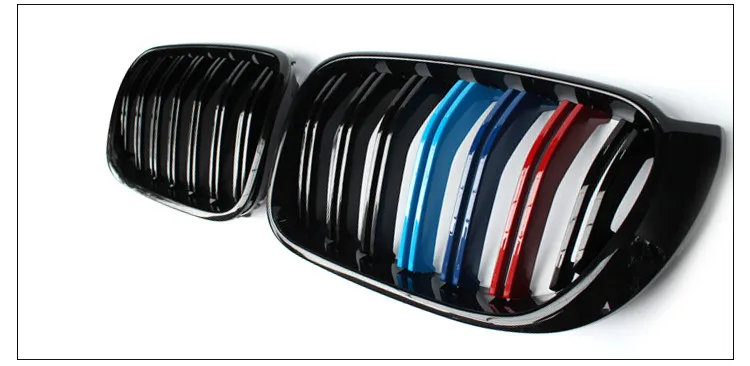 X3M X4M стиль прочный ABS передний капот Гриль для BMW X4 F26& X3 F25 LCI в M цвет большой фитинг бампер решетка