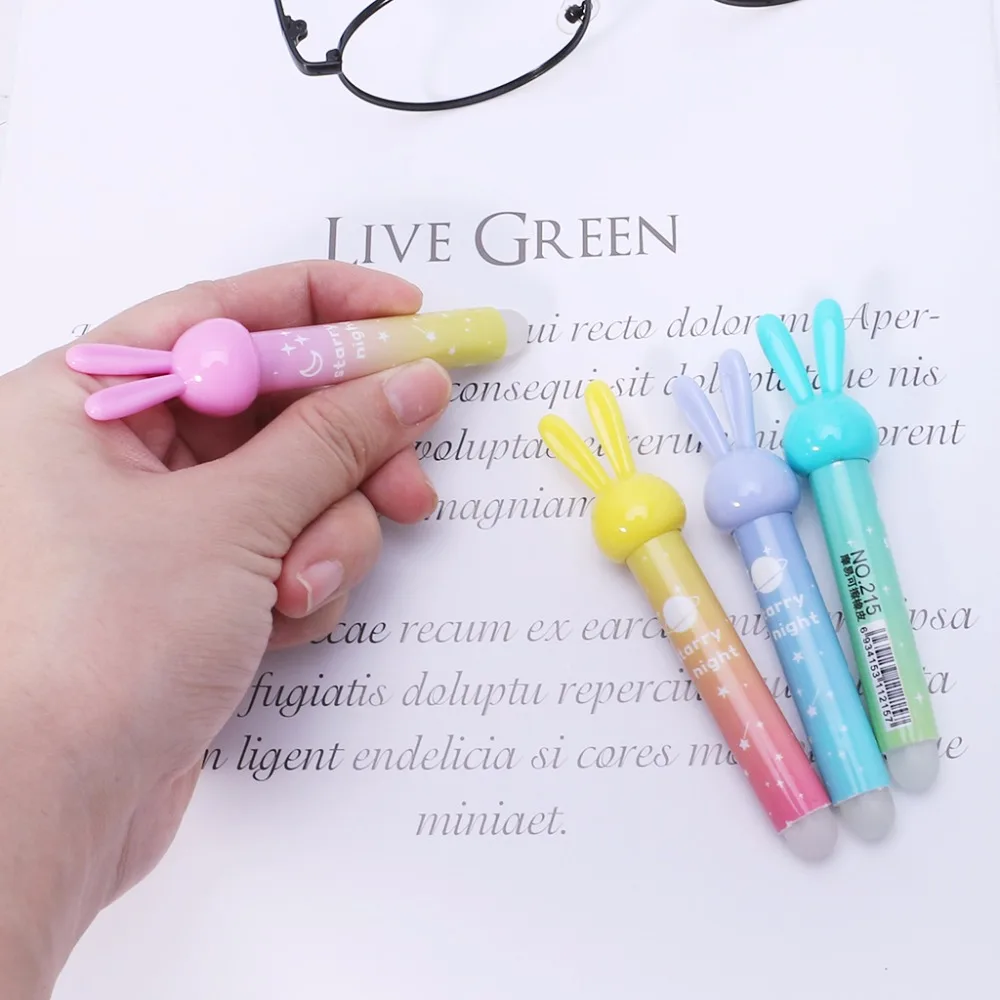 Kawaii Кролик ластик для стираемой ручки милые школьные канцелярские принадлежности подарок
