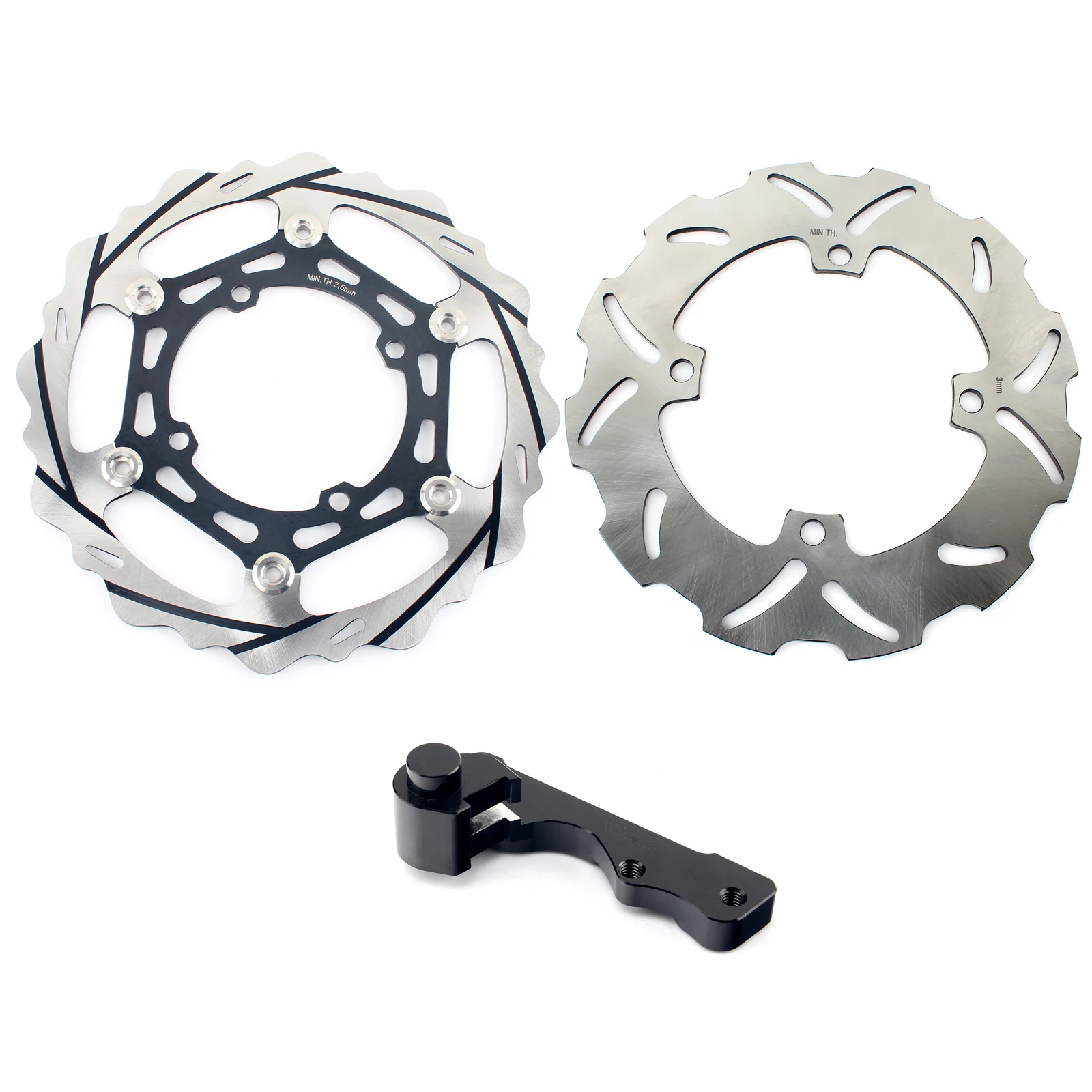 

BIKINGBOY Front Rear Brake Discs Disks Rotors Bracket For Kawasaki KX250F KX 250 F 2006-2014 KX 125 250 2003 2004 2005 03 04 05