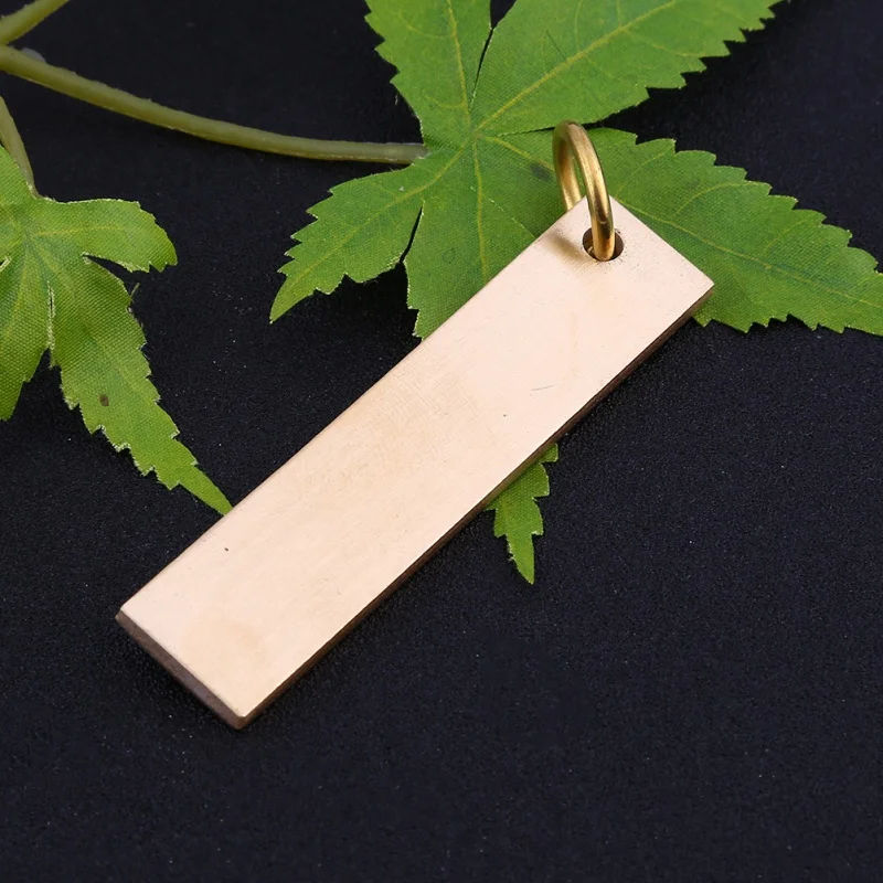 

Outdoor Camping Equipment High Quality Brass Scale Portable Vintage Bookmarks Copper Ruler Mini EDC Tool