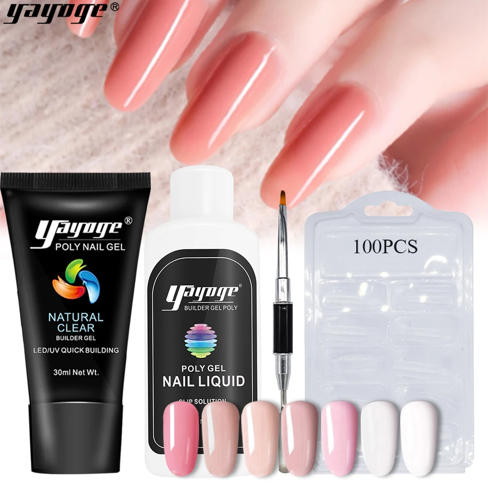 Yayoge Poly Gel Varnish Set UV Gel Nail Polish Quick Building Hard