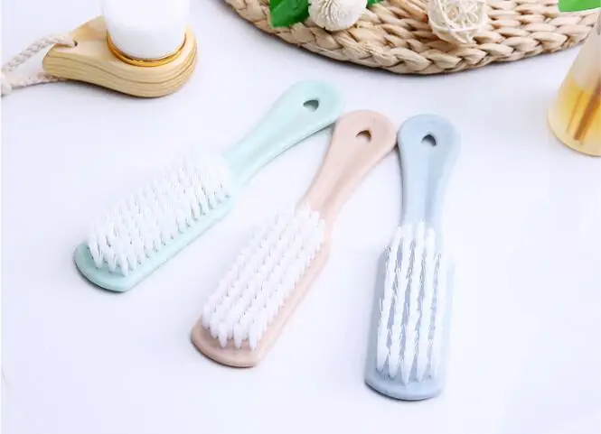 FASOTY Nordic 3 цвета ПВХ щетка с длинной ручкой Hangable мягкая щетка для обуви Чистка для чистки обуви воротник кисточки