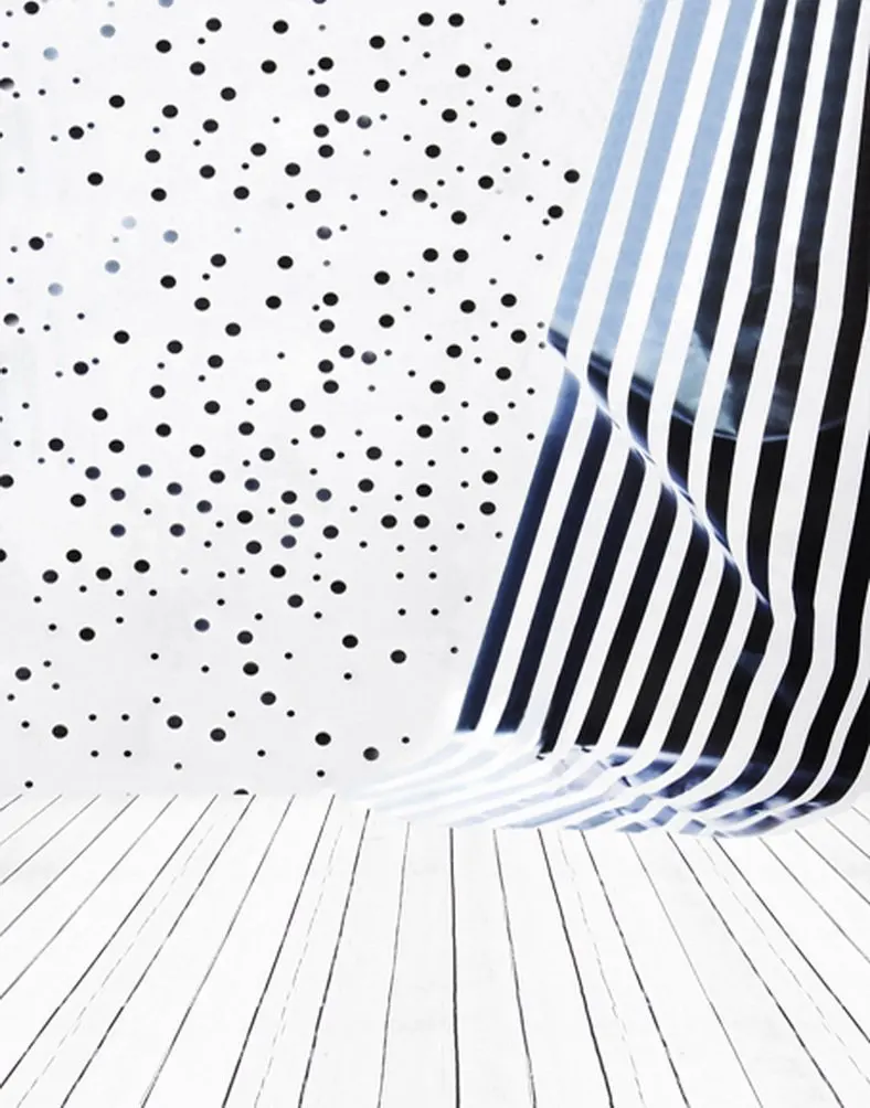 

5x7ft Wooden Floor Dot Stripe Cloth Photography Backdrops Photo Props Studio Background