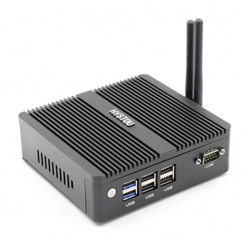 Hystou брандмауэр PC NUC J3160 N3160 безвентиляторный промышленный MiniPC Windows Linux двойной NIC Pfsense 2 LAN WiFi маршрутизатор микро компьютер RTC