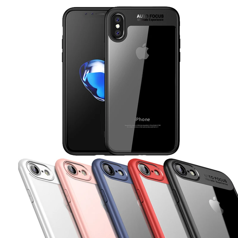 Тонкий чехол для iphone 7 6 6s plus прозрачный ПК и ТПУ силиконовый Coque 8 Чехол X |