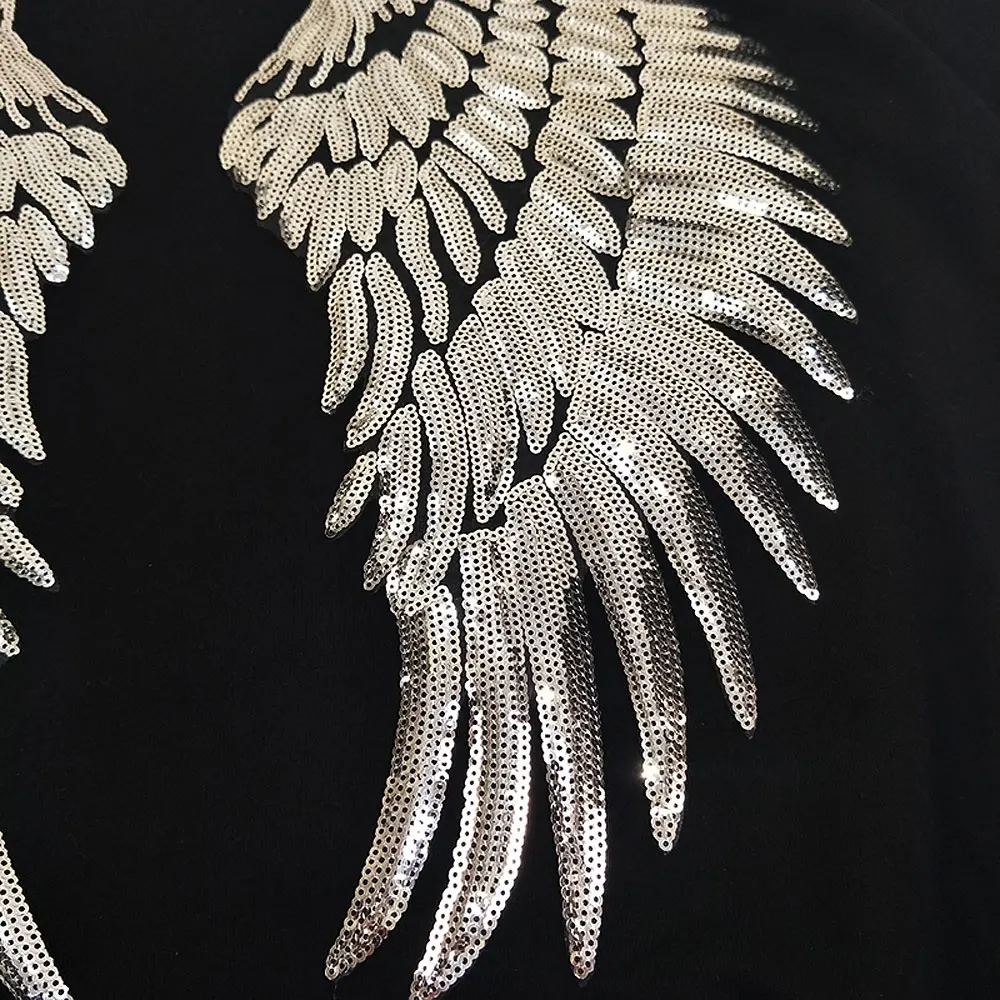 Женская футболка с тропическим принтом Angel Wings Повседневная коротким рукавом