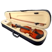 4/4 полный Размеры естественная акустика Скрипка для Beiginner 6 цветов Скрипка с чехлом немой тетива для лука 4-струнный инструмент RO10