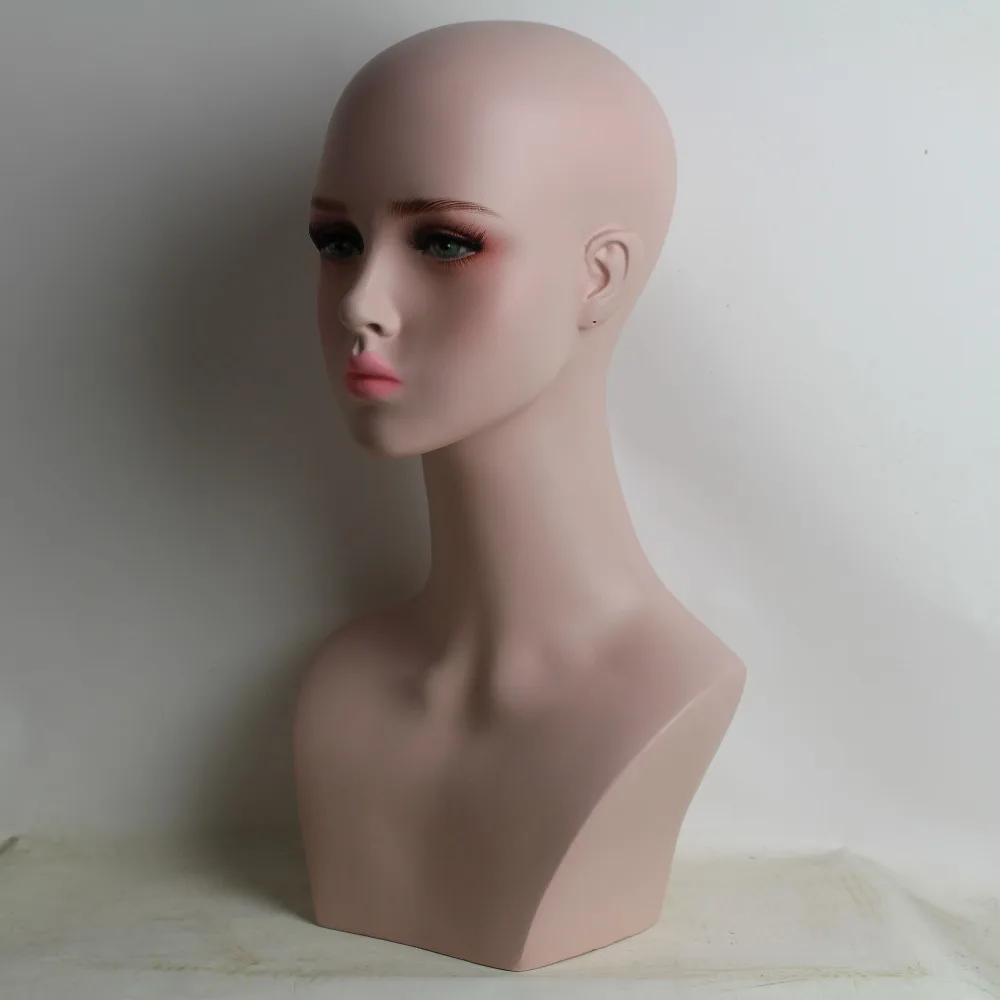 Женский манекен из стеклопластика голова для парика ювелирных изделий и шляп дисплей