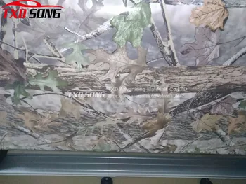 

Good Printing Real Tree Camouflage Vinyl Car Wrap Real Tree Leaf Printed Camo Film For Truck Car Decal 3m/5m/15m/20m/30m/Roll