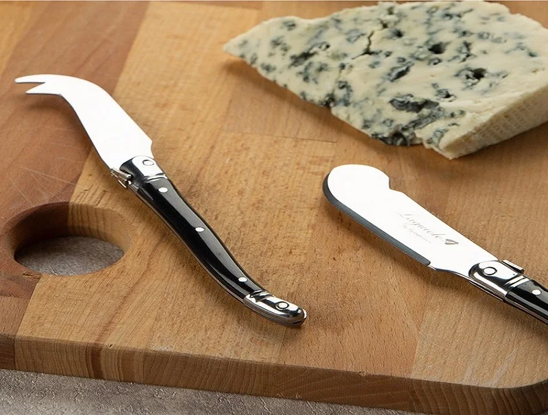 3 шт., стиль Laguiole, распорка для сыра и масла 5," 15,9 см, черная пластиковая ручка, нож для джема, скребок, режущий инструмент для ресторана, бара